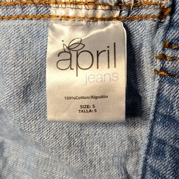 2Sable April Jeans Blue Distressed Classic Denim Trucker Jean Jacket Size Small - Picture 7 of 7